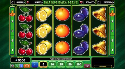 Burning hot online slot