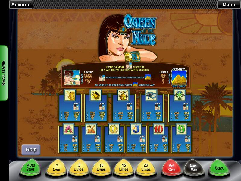 Play Queen Of The Nile online, free