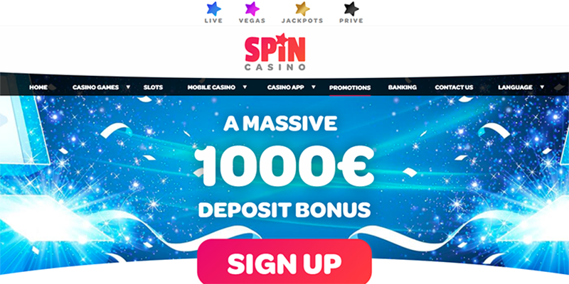 Spin Casino Welcome Promotions Canada