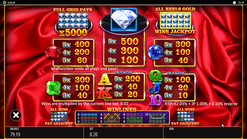 Super Diamond Deluxe Slot